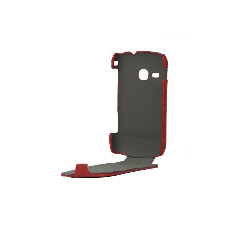 Carbon Fiber Leather Skin Case for Samsung Galaxy Mini 2 S6500