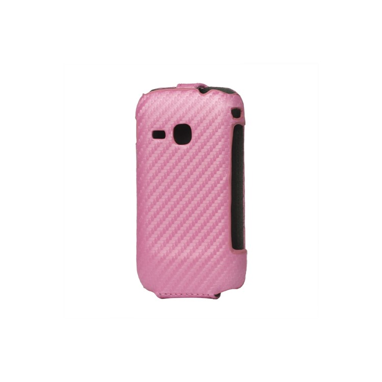 Carbon Fiber Leather Skin Case for Samsung Galaxy Mini 2 S6500