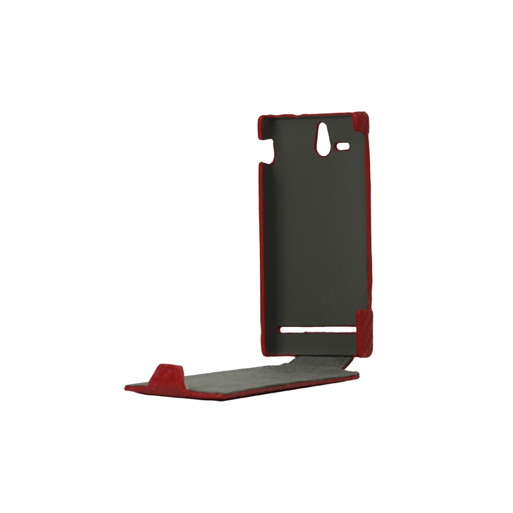 Carbon Fiber Leather Case for Sony Xperia U ST25a / ST25i Kumquat