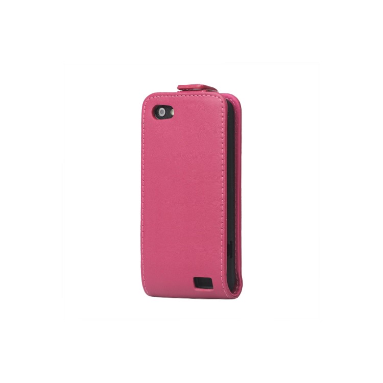 Real Cow Leather Flip Cover Case for HTC One V T320e