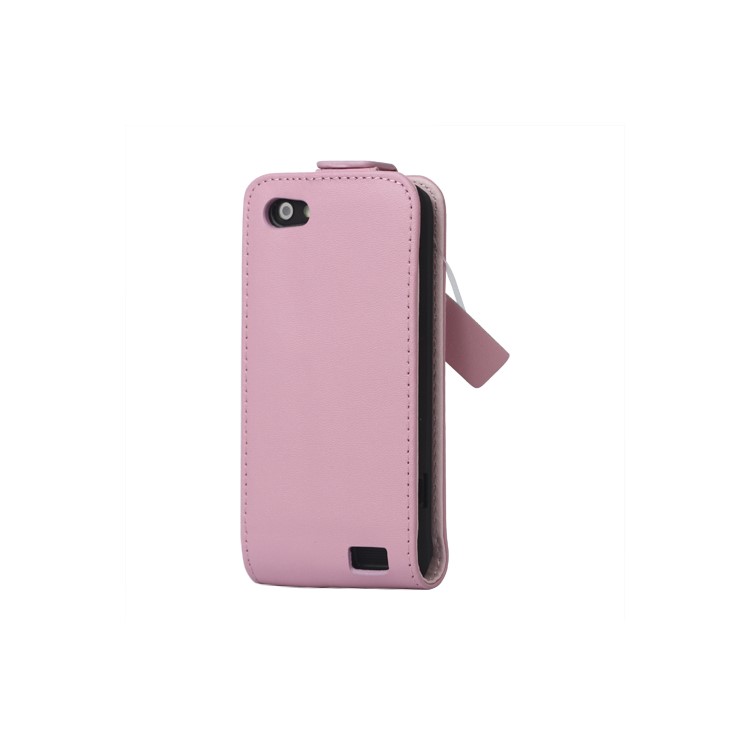 Real Cow Leather Flip Cover Case for HTC One V T320e