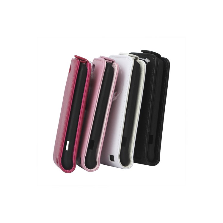Real Cow Leather Flip Cover Case for HTC One V T320e