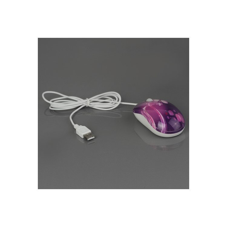 Purple USB Optical Mouse for PC Laptop