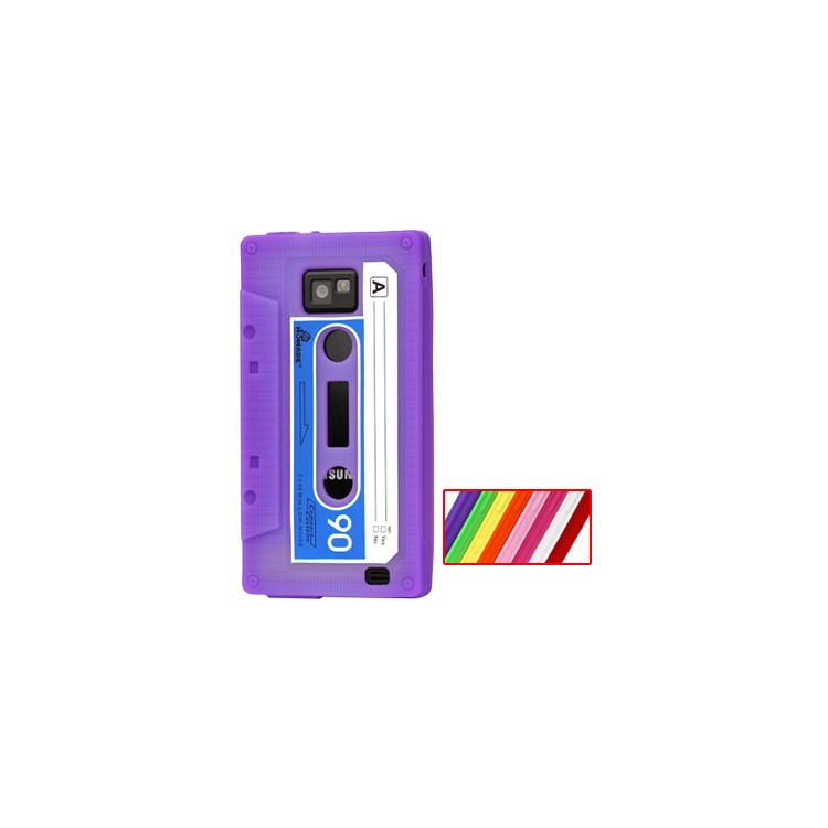 Tape Soft Silicone Case for Samsung i9100 Galaxy S2 / II
