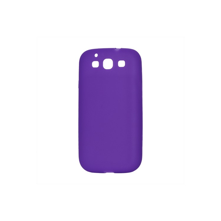 Flexible Silicone Skin Case for Samsung Galaxy S 3 / III I9300 I747 L710 T999 I535 R530 - Purple