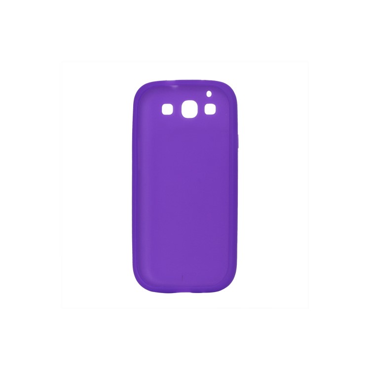 Flexible Silicone Skin Case for Samsung Galaxy S 3 / III I9300 I747 L710 T999 I535 R530 - Purple