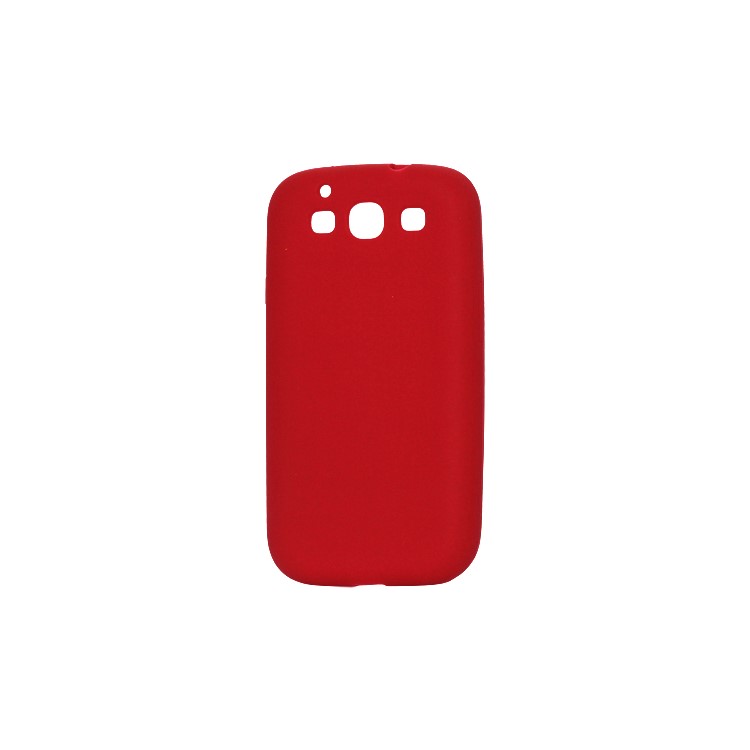 Flexible Silicone Skin Case for Samsung Galaxy S 3 / III I9300 I747 L710 T999 I535 R530 - Red