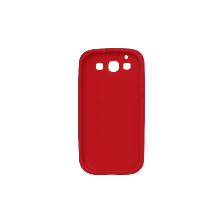 Flexible Silicone Skin Case for Samsung Galaxy S 3 / III I9300 I747 L710 T999 I535 R530 - Red