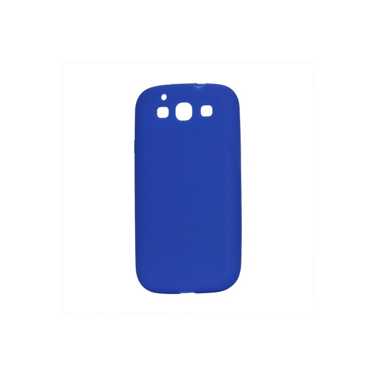 Flexible Silicone Skin Case for Samsung Galaxy S 3 / III I9300 I747 L710 T999 I535 R530 - Dark Blue