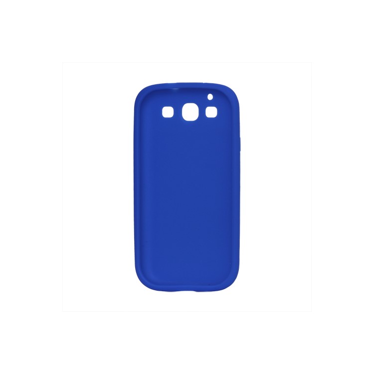Flexible Silicone Skin Case for Samsung Galaxy S 3 / III I9300 I747 L710 T999 I535 R530 - Dark Blue