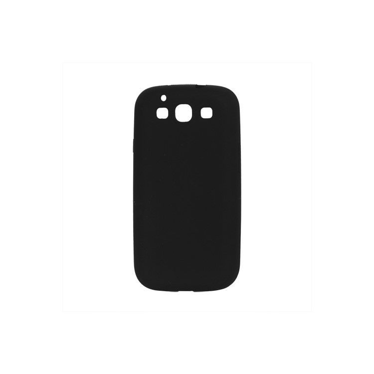 Flexible Silicone Skin Case for Samsung Galaxy S 3 / III I9300 I747 L710 T999 I535 R530 - Black
