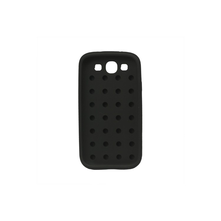 Building Block Silicone Case Cover for Samsung Galaxy S 3 / III I9300 I747 L710 T999 I535 R530 - Black