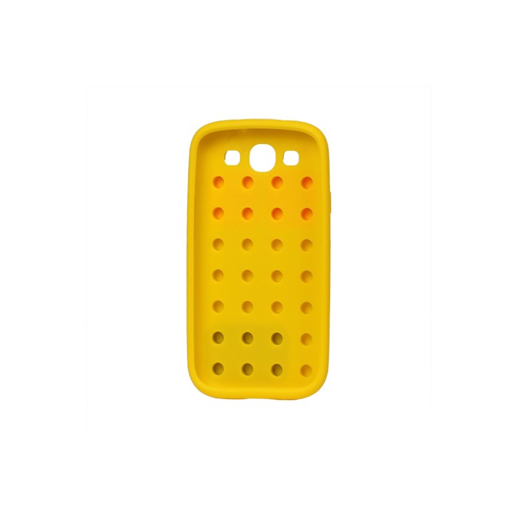 Building Block Silicone Case Cover for Samsung Galaxy S 3 / III I9300 I747 L710 T999 I535 R530 - Yellow
