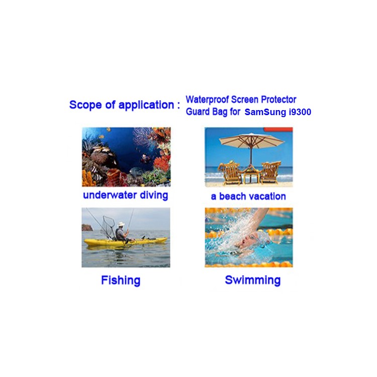 Reusable Silicone Waterproof Case for Samsung Galaxy S 3 / III I9300 I747 L710 T999 I535 R530