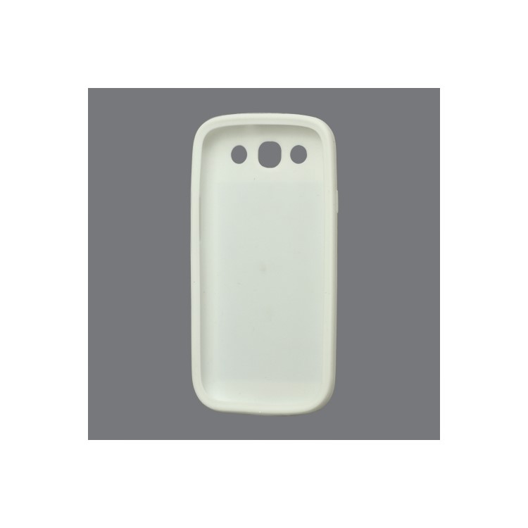 Union Jack Flag Silicone Case for Samsung Galaxy S 3 / III I9300 I747 L710 T999 I535 R530 - White