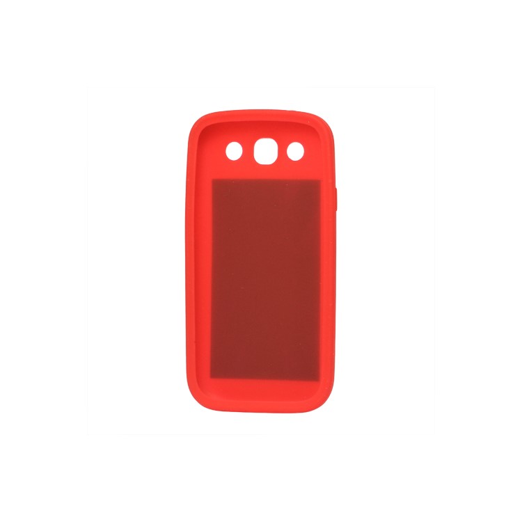 Union Jack Flag Silicone Case for Samsung Galaxy S 3 / III I9300 I747 L710 T999 I535 R530 - Red