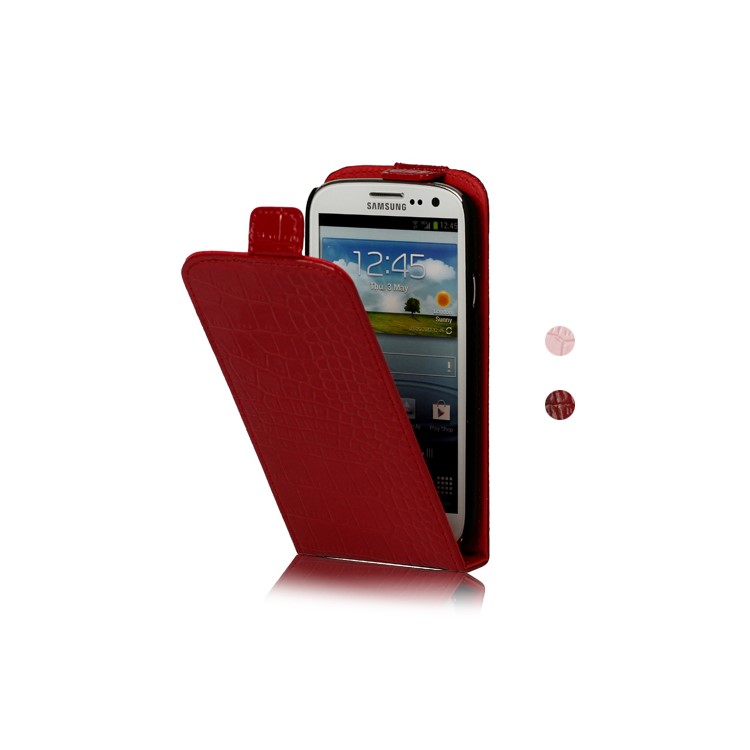Crocodile Leather Case Cover for Samsung Galaxy S 3 / III I9300 I747 L710 T999 I535 R530