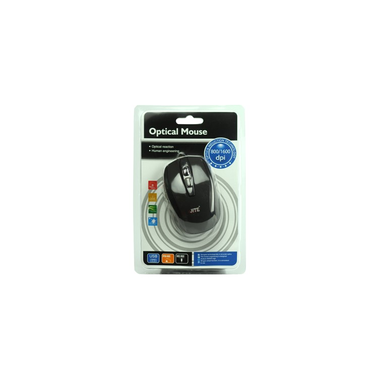 800/1600dpi USB Optical Mouse JetTech-2018
