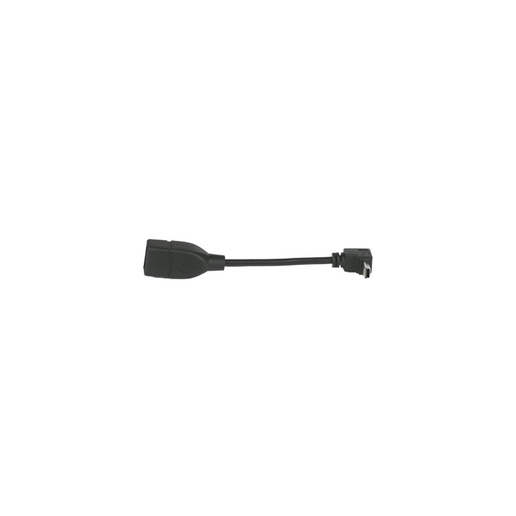 Mini USB Male to USB 2.0 Female Adapter Cable Up Angle 90 Degree,Length:11.5cm