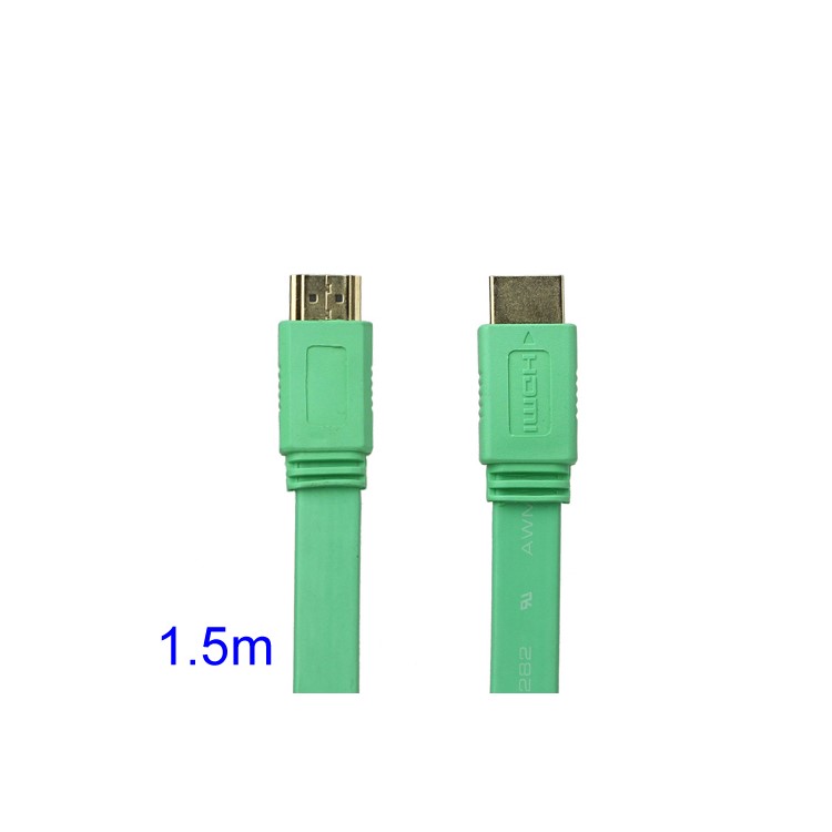 V1.4 1080P 1.5M HDMI M to M Video/Audio Cable PS3 XBOX360 Bluray Disc HDTV DVD - Green