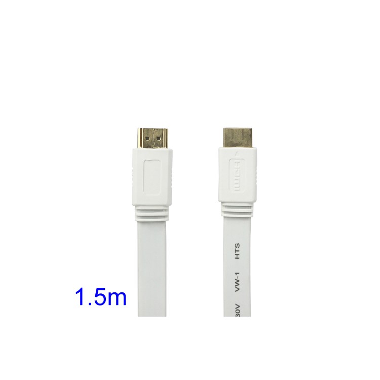 V1.4 1080P 1.5M HDMI M to M Video/Audio Cable PS3 XBOX360 Bluray Disc HDTV DVD - White