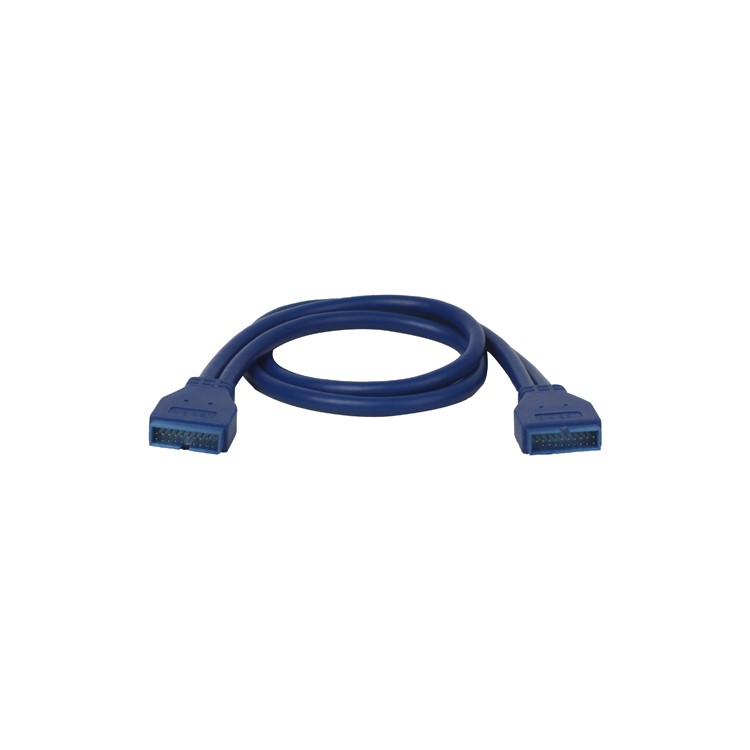 0.5M 2FT USB 3.0 Motherboard 20 pin Male Connector to 20pin Female Cable