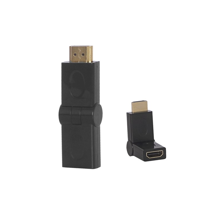 Gold Plated HDMI Male to Female 180° Swiveling Adapter Converter