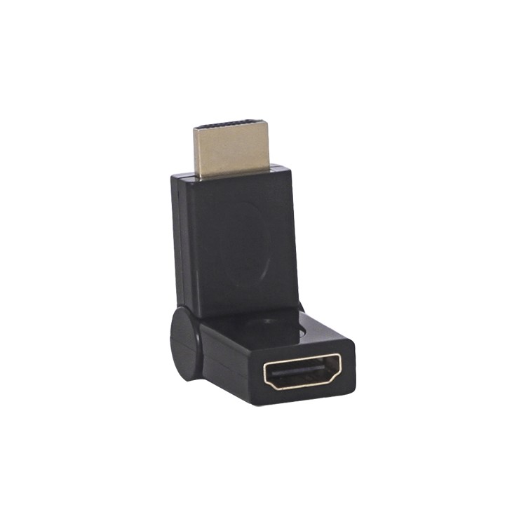 Gold Plated HDMI Male to Female 180° Swiveling Adapter Converter