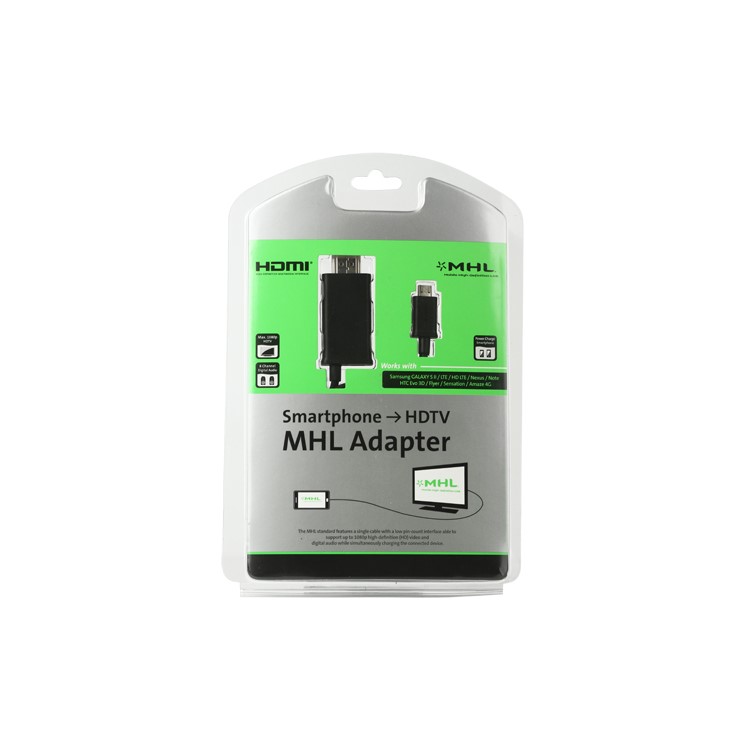 1.8M Micro USB to HDMI Smartphone HDTV MHL Adapter Cable for Samsung Galaxy S II / LTE / Nexus / Note, HTC One X / XL / EVO 3D / Flyer / Sensation / Amaze 4G