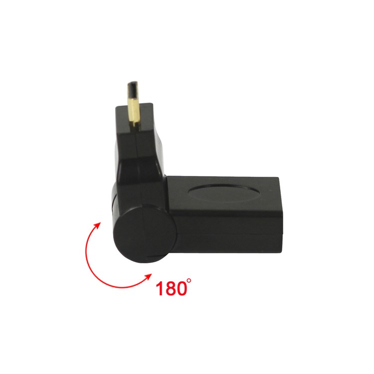 Mini HDMI Male to HDMI Female 180 Degree Swiveling Adapter Converter