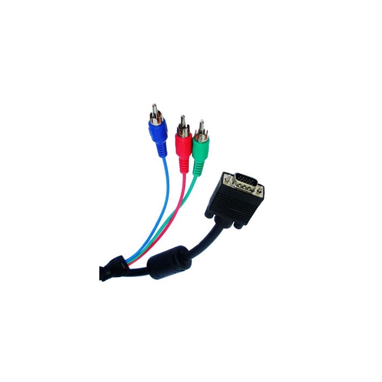 PCA-434, VGA to 3RCA AV Audio Video Cable