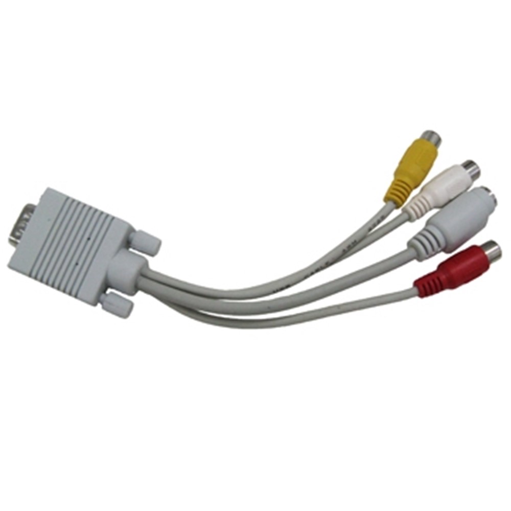 PCA-442, VGA to S-Video AV RCA TV Converter Cable Adapter with 2 Audio cable