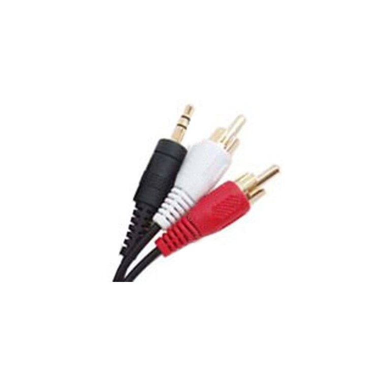 Jack 3.5mm stereo to RCA male Aduio video wire (20m)
