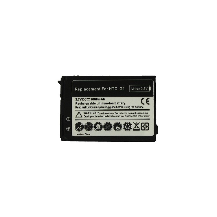 1000mAh Cell Phone Battery Replacement for HTC Dream T-Mobile G1