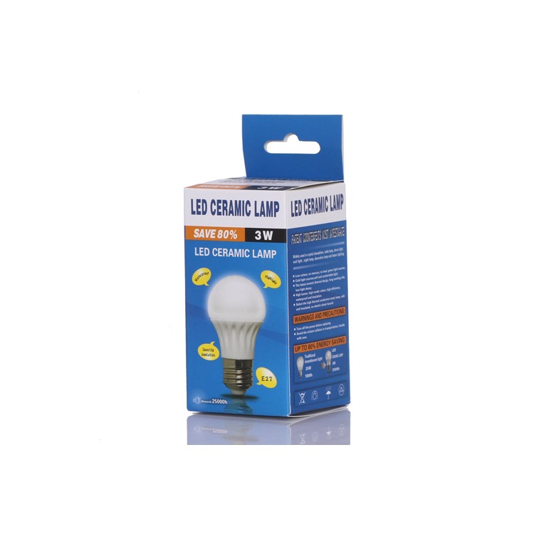 E27 3W 6500K 227-Lumen SMD3528 42-LED Ceramic Light Lamp AC 220V - White