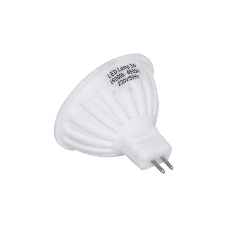 MR16 3W 3000K 160-Lumen SMD3528 44-LED Ceramic Light Bulb AC 220V - Warm White