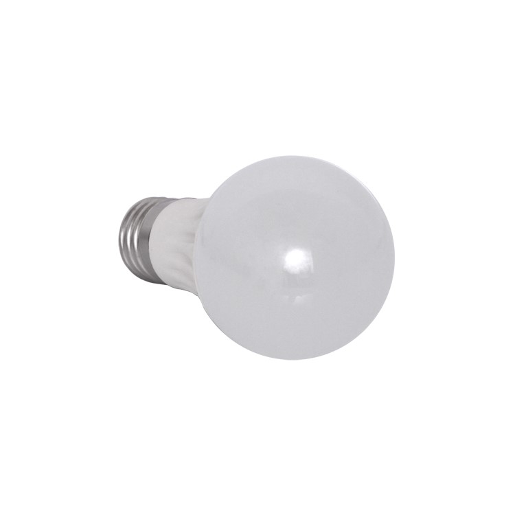 E27 7W 3000K 410-Lumen SMD3528 80-LED Ceramic Light Lamp AC 220V Milky Cover - Warm White