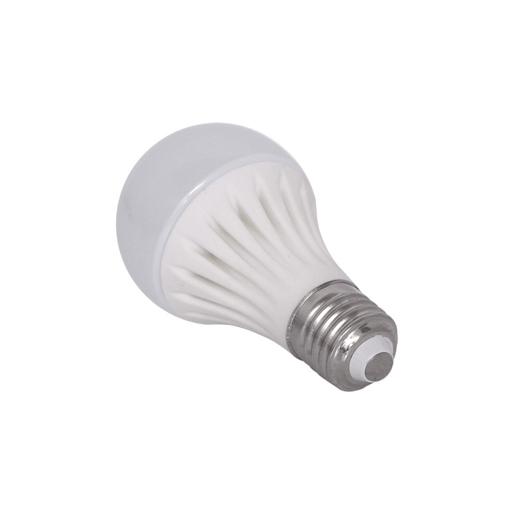 E27 7W 3000K 410-Lumen SMD3528 80-LED Ceramic Light Lamp AC 220V Milky Cover - Warm White
