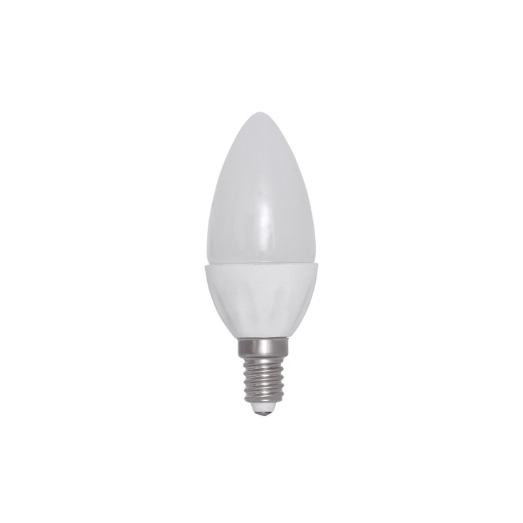 E14 1.5W 6500K 129-Lumen 30-LED Ceramic Candle Light Bulb AC 220V Milky Cover - White