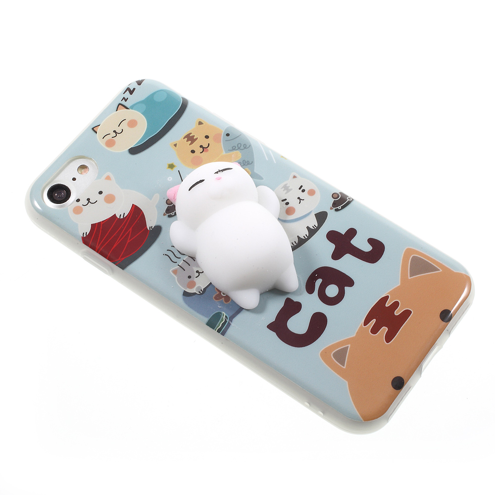 Squishy 3D Soft Silicone Cat Panda TPU Phone Case Cover for iPhone 7