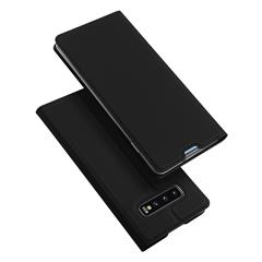 Dux Ducis Skin Pro -serie Für Samsung Galaxy S10 Plus PU Lederkartenhalter -telefongehäuse Mit Ständer - Schwarz