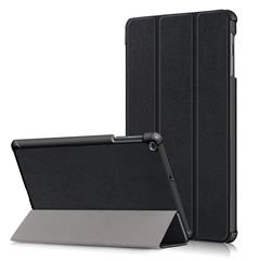 Couvercle de Comprimé de Protection en Cuir en Cuir en Cuir en Cuir PU Léger Pour Samsung Galaxy Tab A 10.1 2019 Sm-t510 / Sm-t515 - le Noir