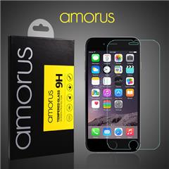 Protector de pantalla de vidrio templado AMORUS para iPhone 6 6s 9H Anti-explosión arco bordeorilla