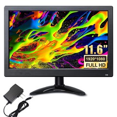 RX-102B 11.6-inch 1920*1080 Security Monitor HD Display with Remote Control - US Plug