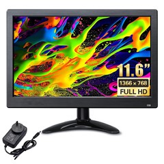 RX-102A 11.6-inch 1366*768 Monitor Desktop / Wall-mounted Display with Remote Control - AU Plug