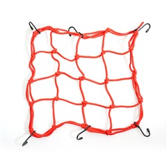 Universal Electric Scooter Helmet Fixing Net Latex Scooter Tail Helmet Mesh Pocket - Red
