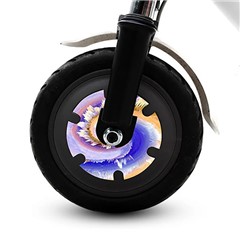 2Pcs For Xiaomi M365 / Pro / 1S Electric Scooter Motor Sticker Wheel Cover Film - Three-dimensional
