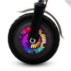 2Pcs For Xiaomi M365 / Pro / 1S Electric Scooter Motor Sticker Wheel Cover Film - Colorful
