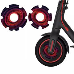 Details about / Scooter Accessories PVC Motor Protective Front Wheel Sticker Shell Kick Cover