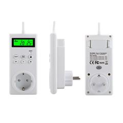 TS-3000 Thermoregulator Wireless Temperature Controller Thermostat Switch Timer Socket with Backlit - EU Plug